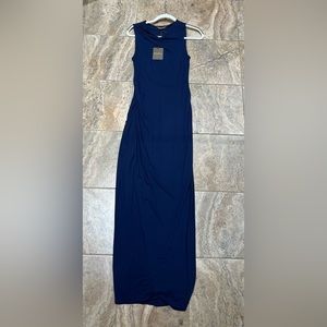 Tommy Bahama sleeveless Navy Maxi dress size small NWOT